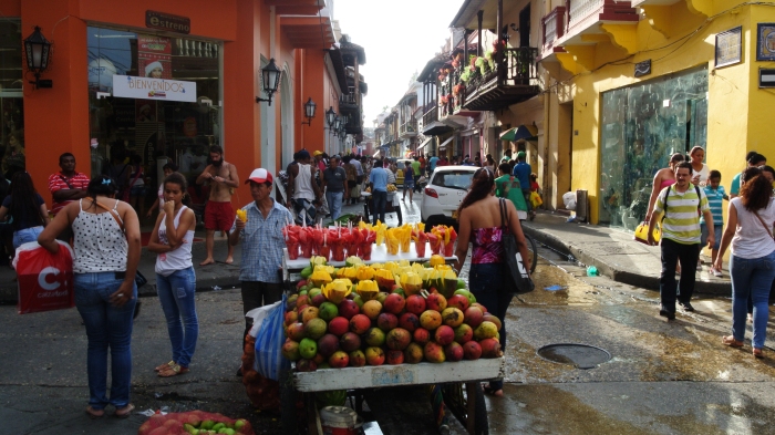 Mango cart in Cartagena.